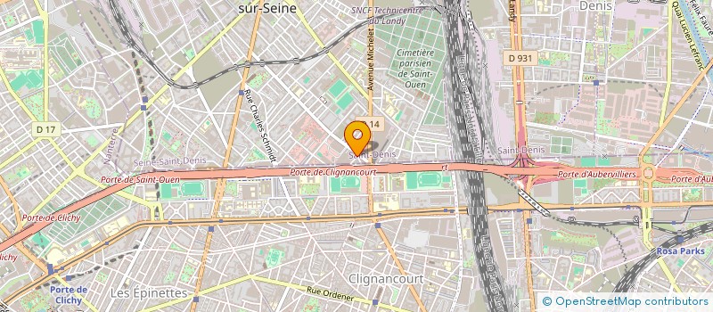 localisation de l'entreprise NORFER à SAINT-OUEN-SUR-SEINE