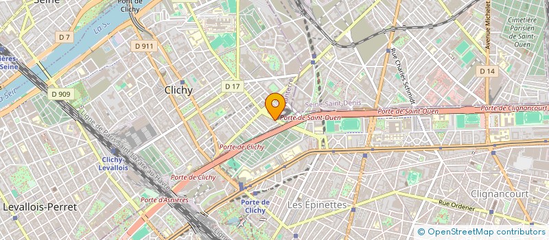 localisation de l'entreprise NORFLUID à CLICHY