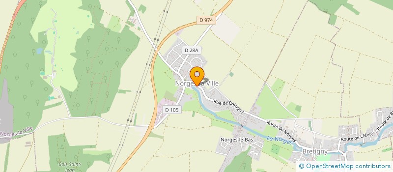 localisation de l'entreprise NORGES SPECTACLES  NORGES-LA-VILLE