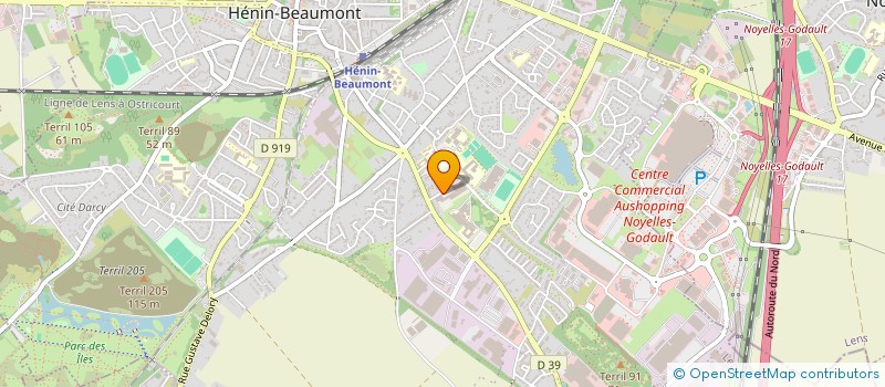 localisation de l'entreprise NORGEST à HENIN-BEAUMONT