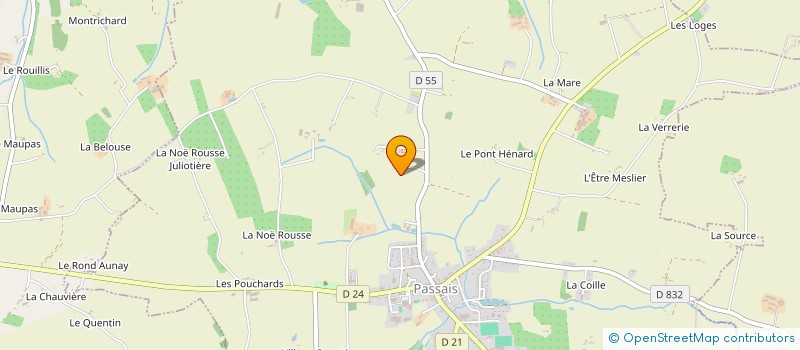 localisation de l'entreprise NORHUIL à PASSAIS VILLAGES