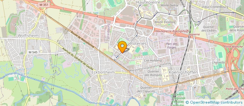 localisation de l'entreprise NORI OPTIQUE à STRASBOURG
