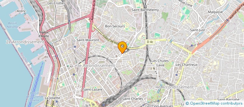 localisation de l'entreprise NORIA - DEVELOPPEMENTS PARTAGES à MARSEILLE