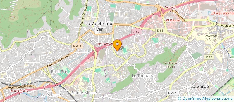 localisation de l'entreprise NORIA NOVA à LA VALETTE DU VAR
