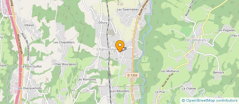 localisation de l'entreprise NORIAB  CHARVONNEX