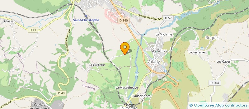 localisation de l'entreprise NORIAD  VALADY