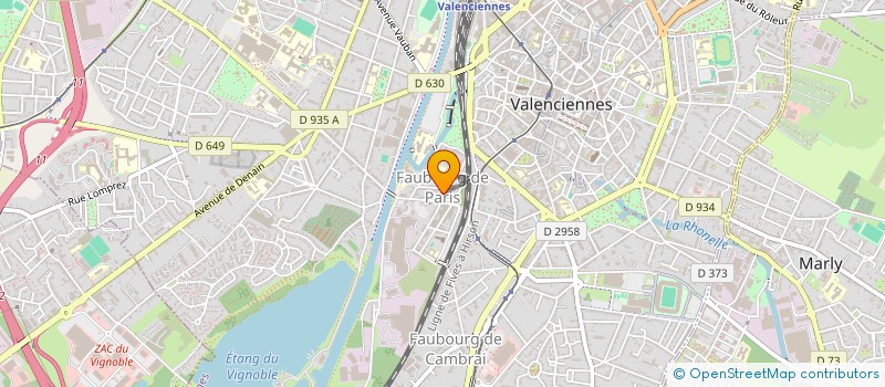 localisation de l'entreprise NORINDEL ENTREPRISE  VALENCIENNES