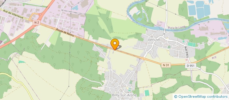 localisation de l'entreprise NORIS à BILLY-SUR-AISNE