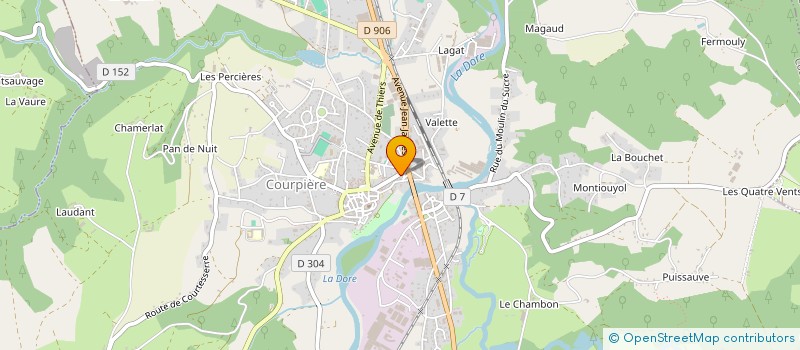 localisation de l'entreprise NORISA à COURPIERE