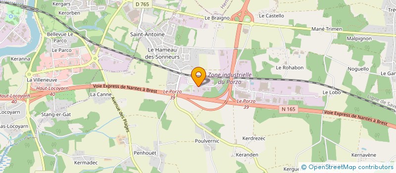 localisation de l'entreprise NORISO à KERVIGNAC