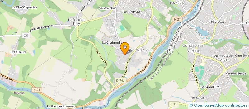 localisation de l'entreprise NORLIM à ISLE