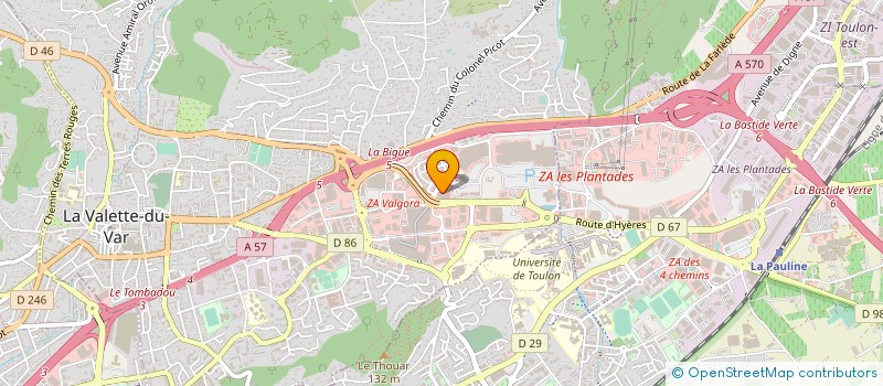 localisation de l'entreprise NORLYS à LA VALETTE-DU-VAR