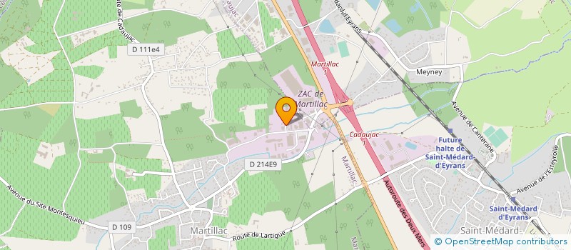 localisation de l'entreprise NORM'CUISINES à MARTILLAC