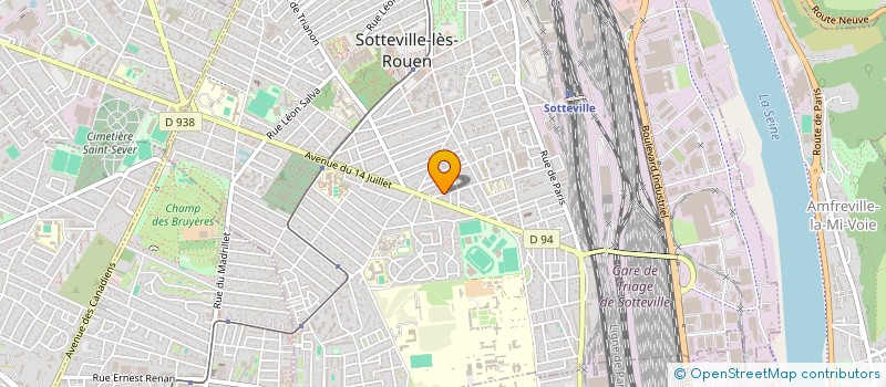 localisation de l'entreprise NORM-FACE 76  SOTTEVILLE-LES-ROUEN