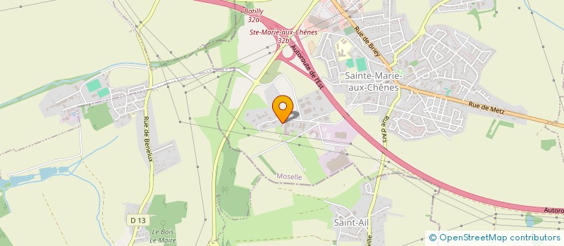 localisation de l'entreprise NORM'HABITAT-REGION LORRAINE  SAINTE-MARIE-AUX-CHENES