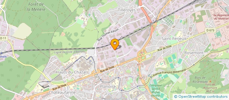 localisation de l'entreprise NORM INDUSTRIES à BESANCON
