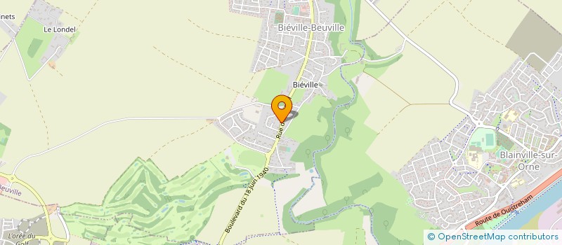 localisation de l'entreprise NORMABOIS  BIEVILLE-BEUVILLE