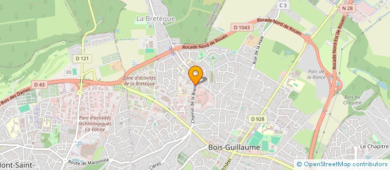 localisation de l'entreprise NORMABURO à BOIS-GUILLAUME