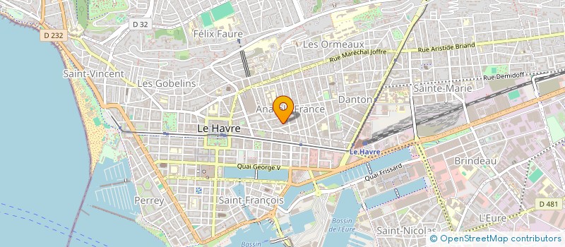 localisation de l'entreprise NORMAN'TIM à LE HAVRE