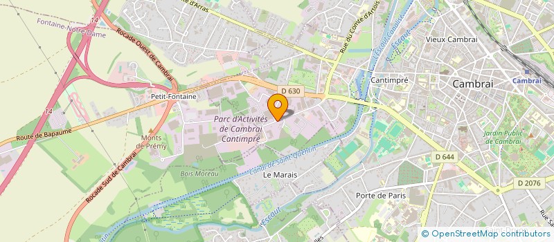 localisation de l'entreprise NORMAND CONSTRUCTION  CAMBRAI