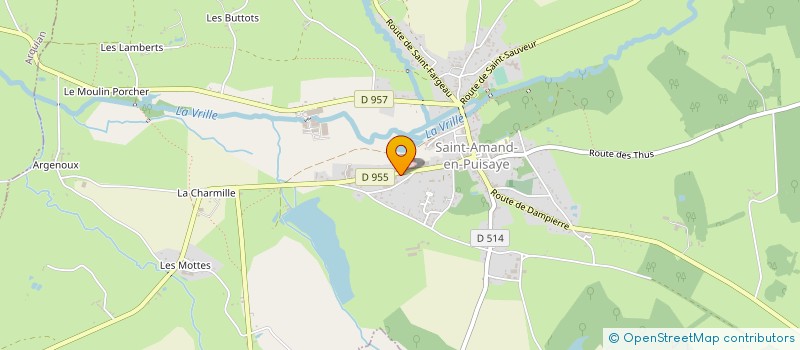 localisation de l'entreprise NORMAND ET COMPAGNIE à SAINT-AMAND-EN-PUISAYE