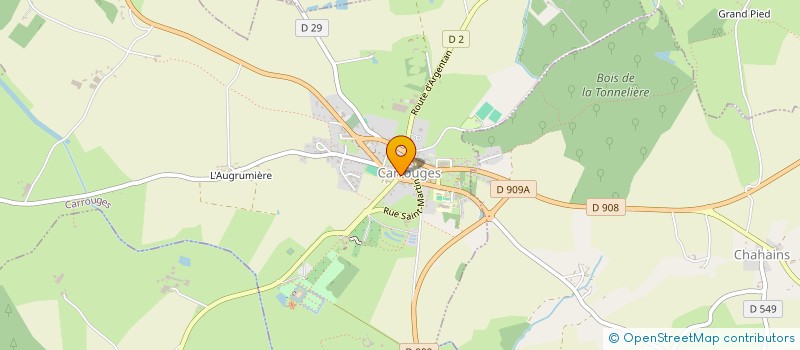 localisation de l'entreprise NORMAND' URANCE à CARROUGES