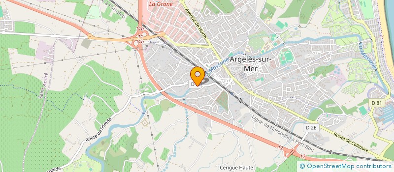 localisation de l'entreprise NORMANDE BONNEVAL  ARGELES-SUR-MER