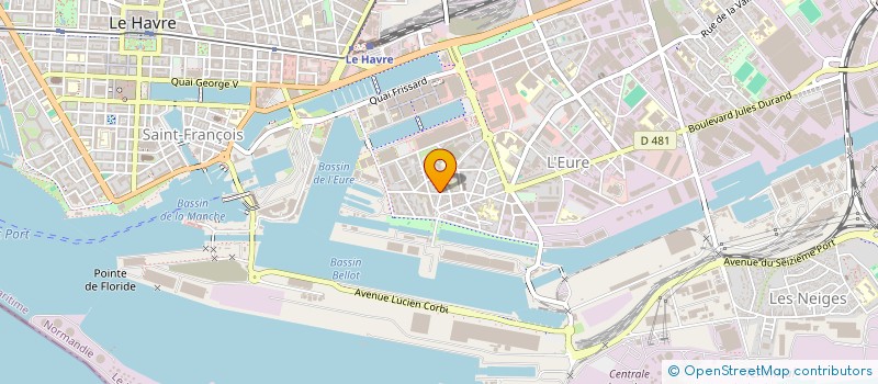 localisation de l'entreprise NORMANDE DE PEINTURE ET DE REVETEMENT à LE HAVRE