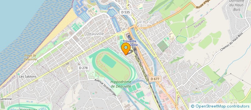 localisation de l'entreprise NORMANDEV à DEAUVILLE