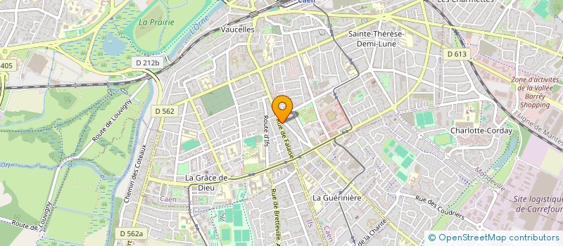 localisation de l'entreprise NORMANDIA à CAEN