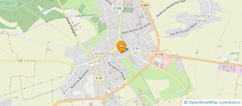 localisation de l'entreprise NORMANDIE 1  LE NEUBOURG