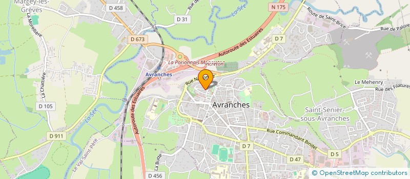 localisation de l'entreprise NORMANDIE 66 44  AVRANCHES