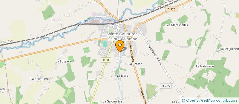localisation de l'entreprise NORMANDIE ANDAINAGE à STE GAUBURGE STE COLOMBE