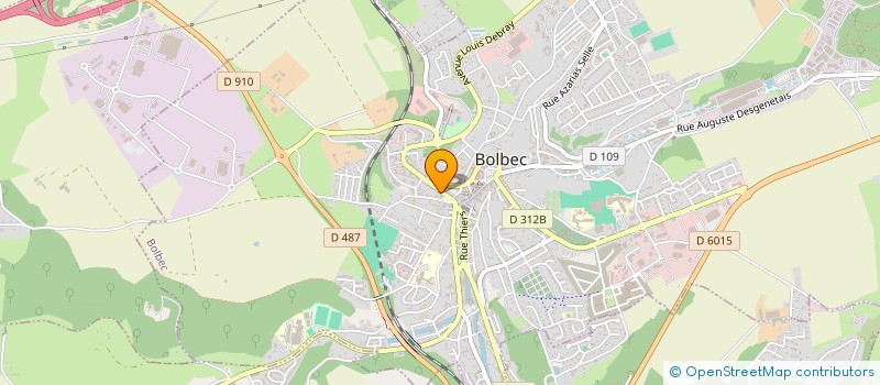 localisation de l'entreprise NORMANDIE ASSURANCE  BOLBEC