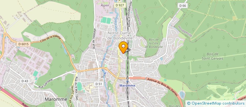 localisation de l'entreprise NORMANDIE AZUR  NOTRE-DAME-DE-BONDEVILLE