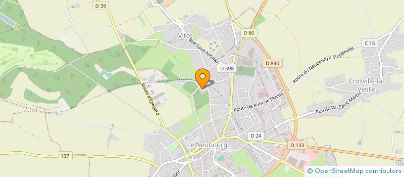 localisation de l'entreprise NORMANDIE BATI CONCEPT  LE NEUBOURG