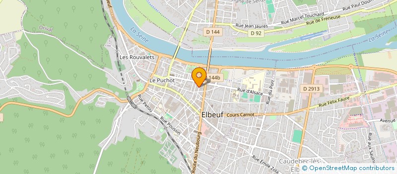 localisation de l'entreprise NORMANDIE BTP à ELBEUF