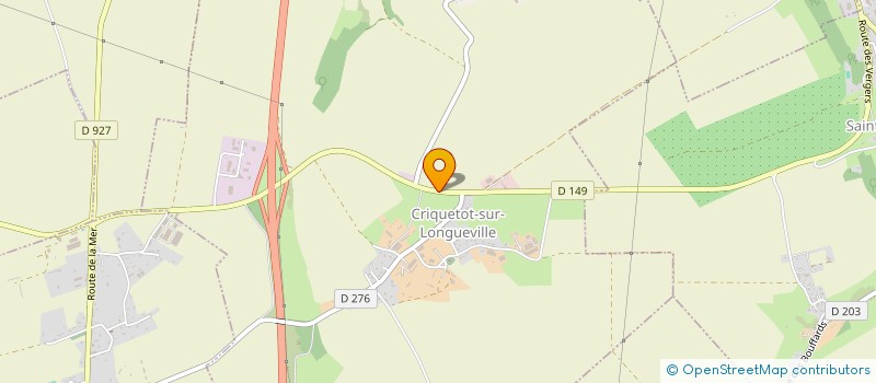 localisation de l'entreprise NORMANDIE CHARPENTE COUVERTURE  CRIQUETOT-SUR-LONGUEVILLE