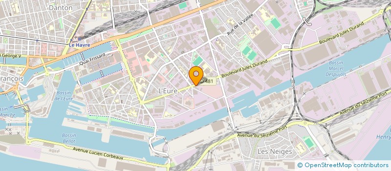 localisation de l'entreprise NORMANDIE CONTACTS  LE HAVRE