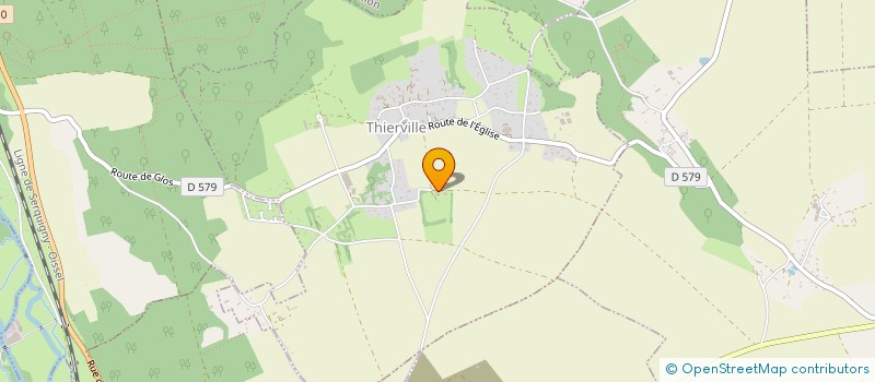 localisation de l'entreprise NORMANDIE CONTROLE PULVES à THIERVILLE