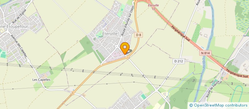 localisation de l'entreprise NORMANDIE COUVERTURE BARDAGE  ETERVILLE