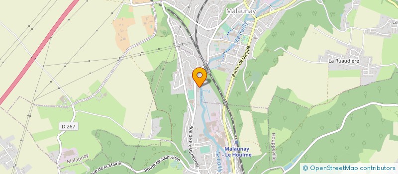 localisation de l'entreprise NORMANDIE DESAMIANTAGE DEMOLITION ENVIRONNEMENT  LE HOULME