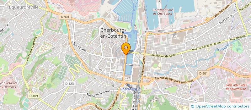 localisation de l'entreprise NORMANDIE DIVING  CHERBOURG-EN-COTENTIN