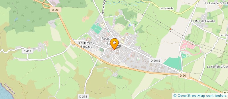 localisation de l'entreprise NORMANDIE ENERGIES RENOUVELABLES  LA HAGUE