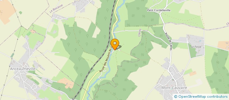 localisation de l'entreprise NORMANDIE FERMETURE  CLERES