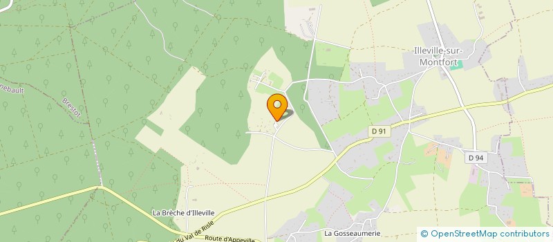 localisation de l'entreprise NORMANDIE FOIN SAS  ILLEVILLE-SUR-MONTFORT