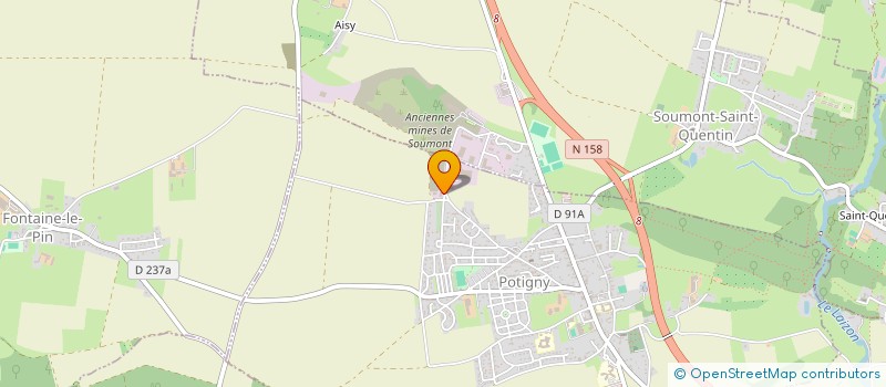 localisation de l'entreprise NORMANDIE FUNERAIRE  POTIGNY