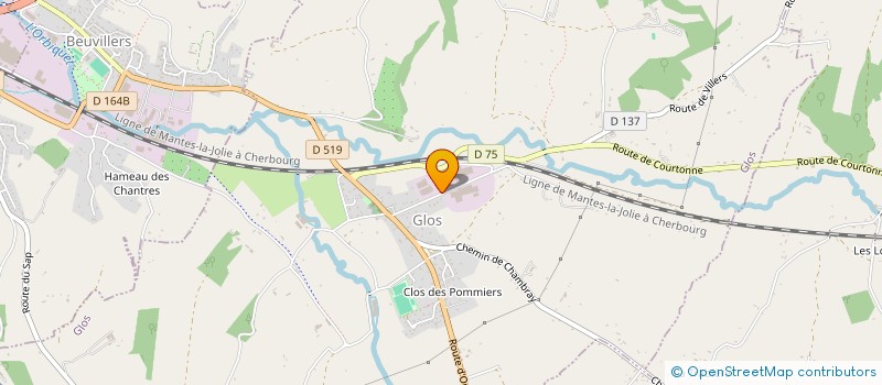 localisation de l'entreprise NORMANDIE GEL DISTRIBUTION  GLOS