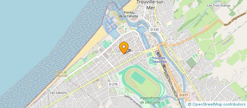 localisation de l'entreprise NORMANDIE IMMOBILIERS  DEAUVILLE