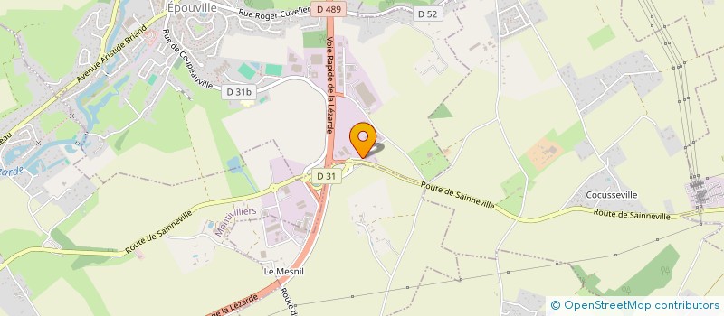 localisation de l'entreprise NORMANDIE INCENDIE à EPOUVILLE